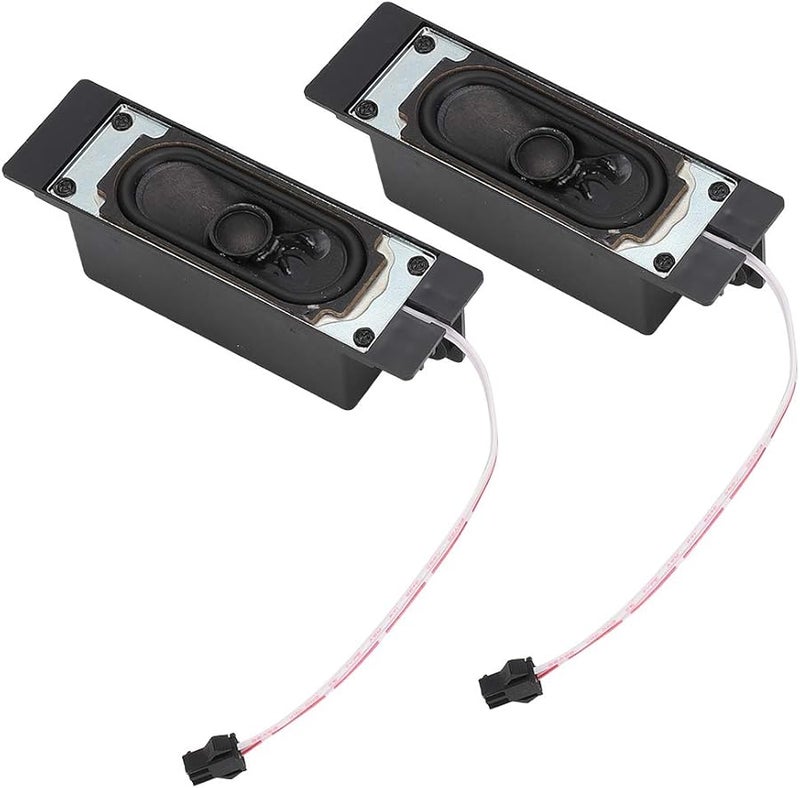 Black ABS 10W TV Speaker Unit With Great Bass Effect 2Pcs 8 Ohm Loudspeaker For LCD TV - Image 4