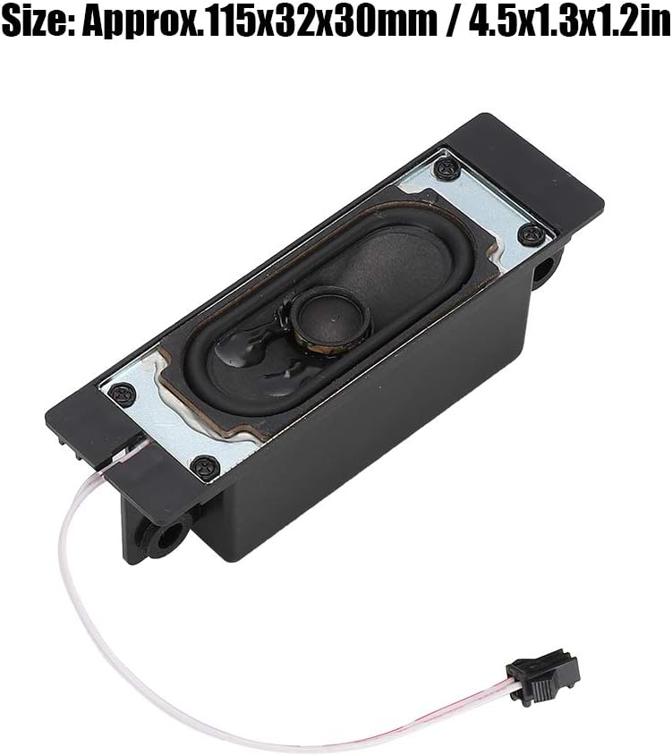 Black ABS 10W TV Speaker Unit With Great Bass Effect 2Pcs 8 Ohm Loudspeaker For LCD TV - Image 1