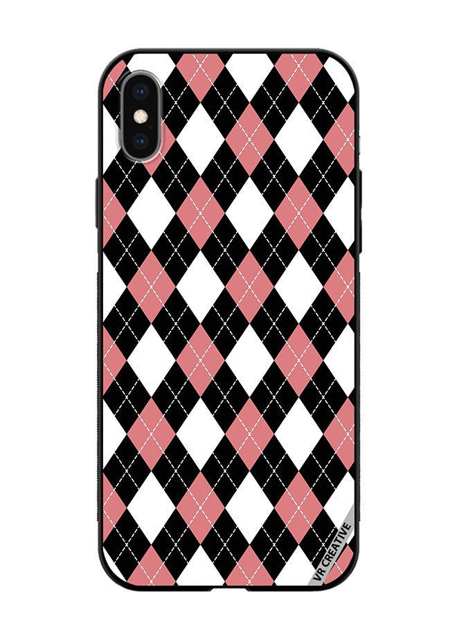 VR CREATIVE Protective Case Cover For Apple iPhone XS Max Strips Design Multicolour - Image 1