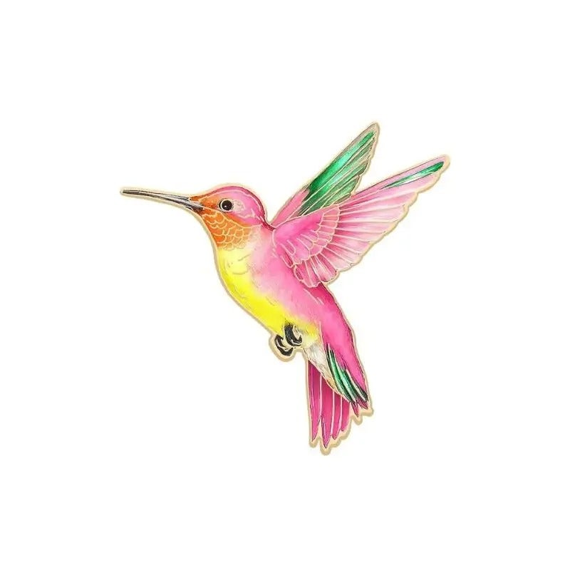 Pink Bird Brooch