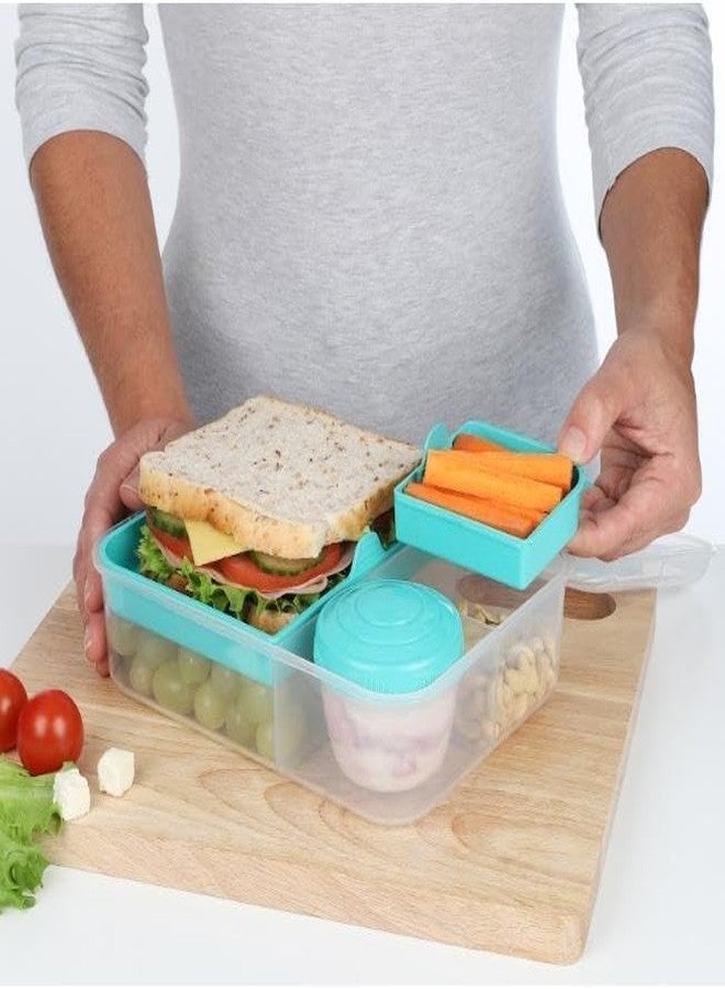 MIXEN Lunch Box 3 Compartment Leak-Proof BPA Free Stainless Steel, Lunch Box for Kids, School & Office, Large-Capacity Sealed Food Storage Container, Bento Box - Image 5