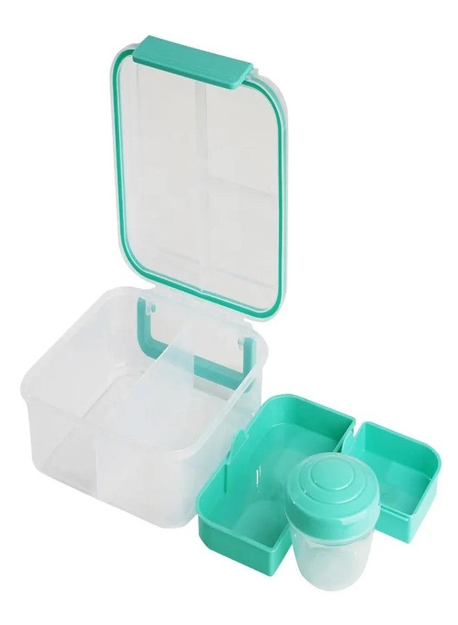 MIXEN Lunch Box 3 Compartment Leak-Proof BPA Free Stainless Steel, Lunch Box for Kids, School & Office, Large-Capacity Sealed Food Storage Container, Bento Box - Image 3