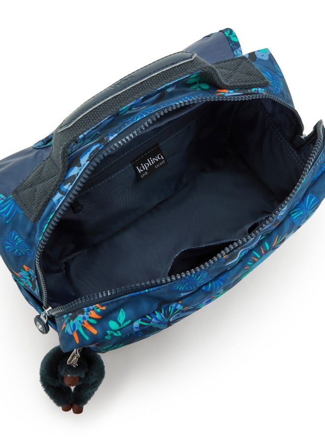 kipling Small School Bag with Adjustable Straps Unisex Blue Monkey Fun Codie S - Image 3