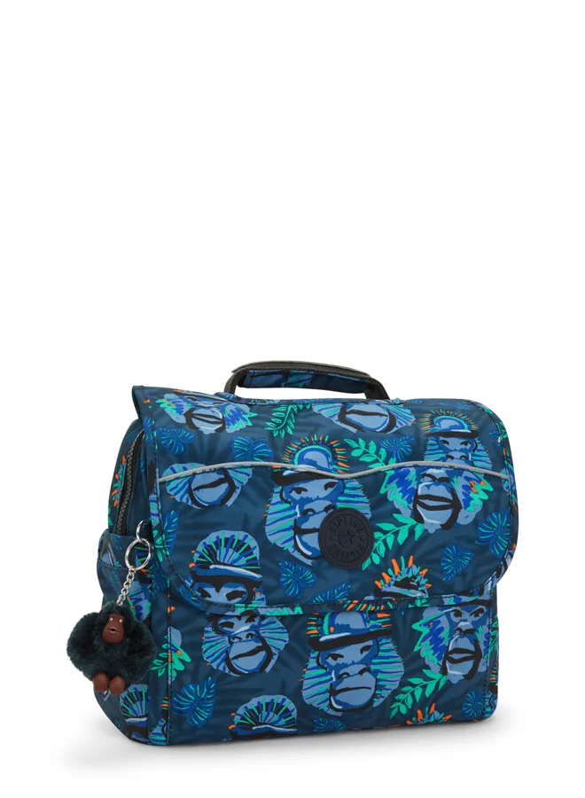 kipling Small School Bag with Adjustable Straps Unisex Blue Monkey Fun Codie S