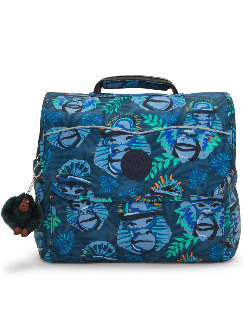 kipling Codie S Small Unisex School Bag With Adjustable Straps - Blue Monkey Fun