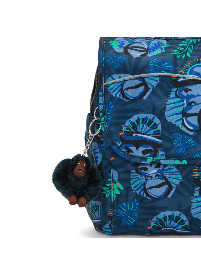 kipling Codie S Blue Monkey Fun Small Backpack  - Image 5