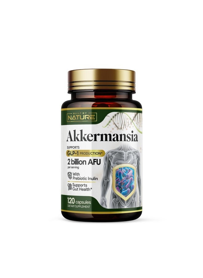 Built by Nature Akkermansia Muciniphila Probiotic Supplement - 2 Billion AFU - Supports GLP-1, Immune & Digestive Gut Health - 120 Delayed Release Capsules - pzsku/ZA5C0F3EBD9E572F08F81Z/45/_/1735907361/1e42b5cf-1402-425d-8308-d92f2a0d30d5