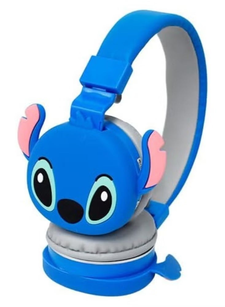 Shopit Kids Bluetooth Wireless Stitch Headphone Blue - Image 5
