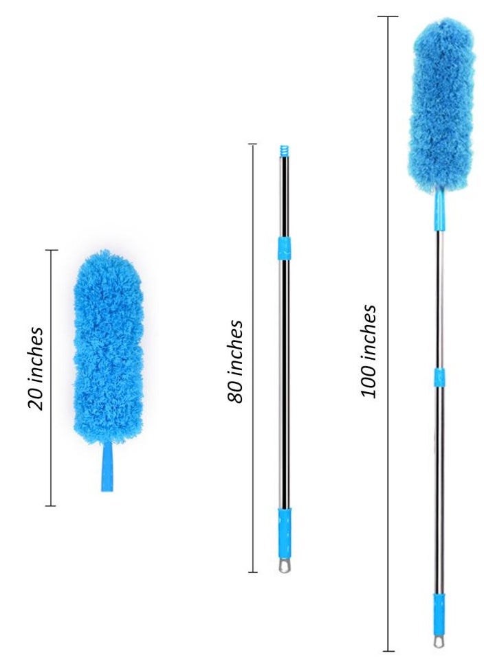 AIWANTO - 195cm Extendable Microfiber Flexible Duster for Cleaning Hard to Reach Areas with Bendable Head - Image 1
