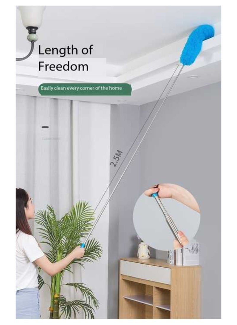 AIWANTO - 195cm Extendable Microfiber Flexible Duster for Cleaning Hard to Reach Areas with Bendable Head - Image 1