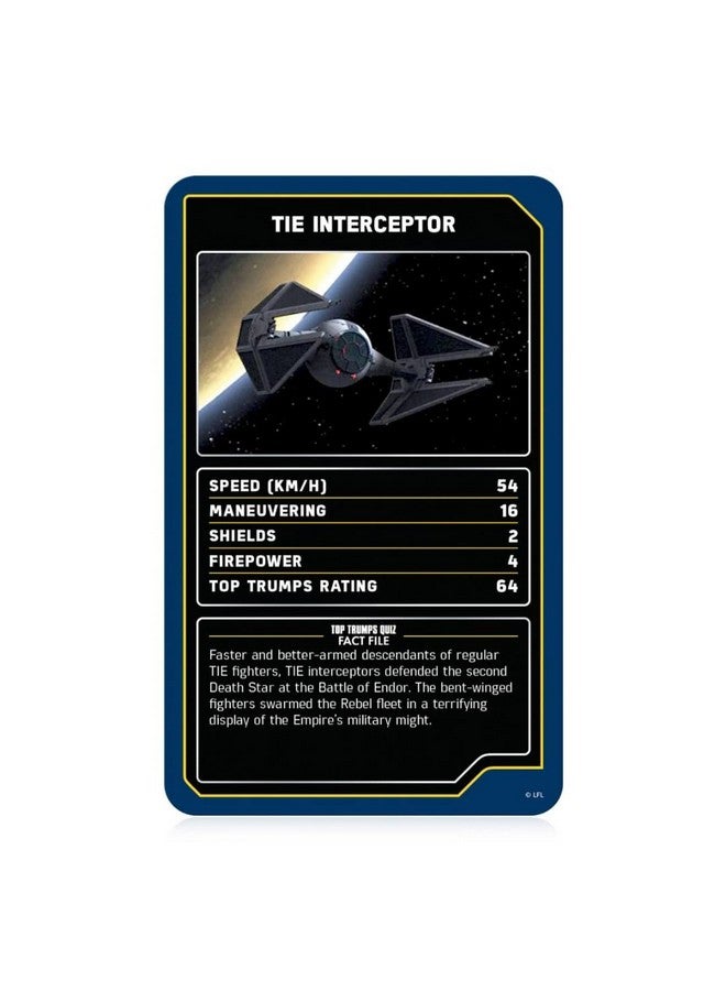 Top Trumps Top Trumps Star Wars Starships Card Game - Image 3