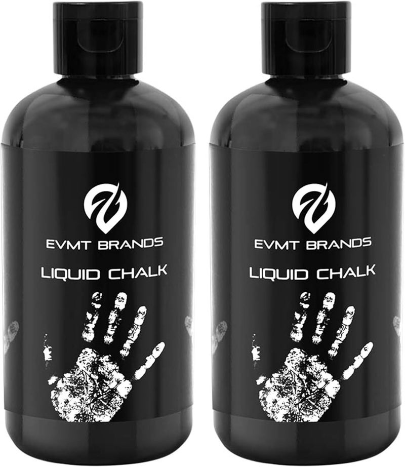 EVMT Brands Liquid Chalk, Mess Free Gym Chalk for Weightlifting, Gymnastics, Rock Climbing, Dancing, and Lifting. Sweat Resistant and Long Lasting for Stronger Hand Grip. Package May Vary. - Image 1