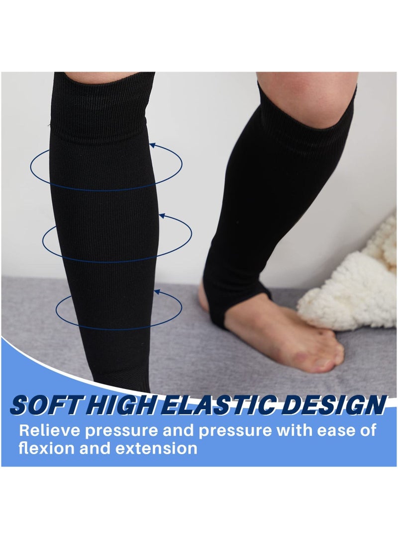 SYOSI 2 Pair Stirrup Socks, Baseball Softball Stirrup Socks, Soccer Socks Baseball Socks Over The Calf For Men Women (2 Colors)  - Image 4