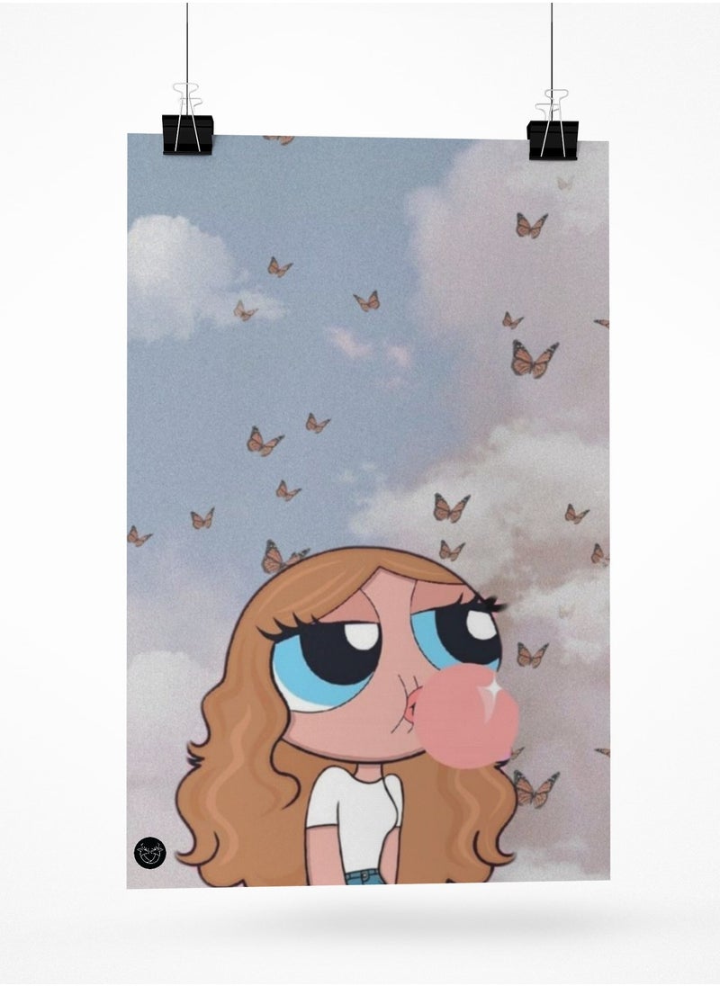 Reeman Design Poster with Power Girl design 