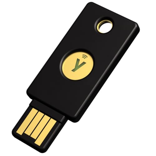 Yubico يوبيكو - يوبكي 5 NFC - مفتاح أمان متعدد العوامل (MFA) وكلمة مرور، الاتصال عبر USB-A أو NFC، معتمد من FIDO - احمِ حساباتك على الإنترنت - Image 1