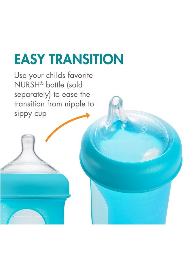 Boon Nursh Silicone Sippy Cup Lid - Convertible Transitional Sippy Spouts for Nursh Baby Bottles - Sippy Cup Lids for Babies - Baby Feeding Supplies - Ages 6 Months and Up - 3 Count - Image 4