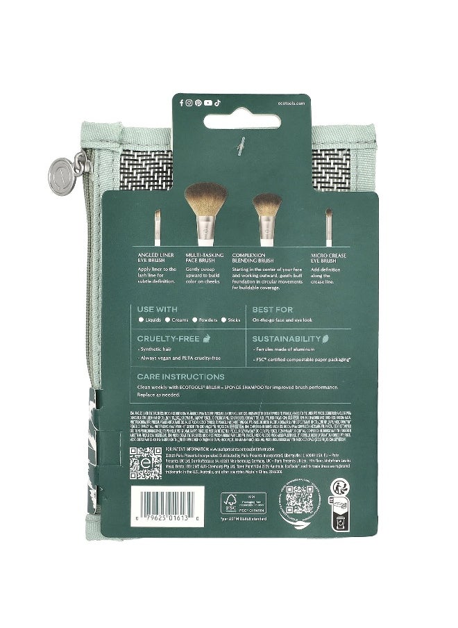 Eco Tools EcoTools, On-The-Go Style Brush Set , 4 Piece Kit  - Image 3