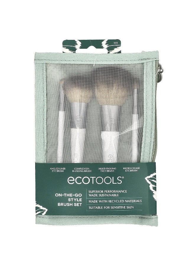 Eco Tools EcoTools, On-The-Go Style Brush Set , 4 Piece Kit  - Image 2