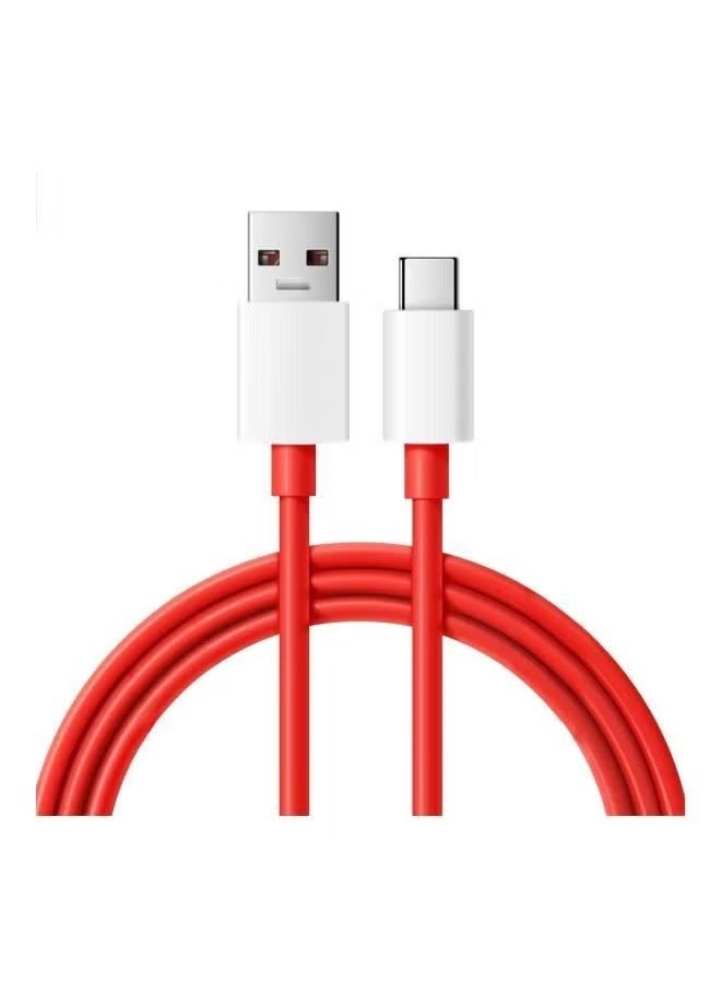 ELTRAZONE 2-Piece Type-C USB Charging Cable for OnePlus 6T/6/5T/5/3T – Red/White – Fast Charging & Data Sync, Durable 1m Length, High-Speed Performance - Image 4