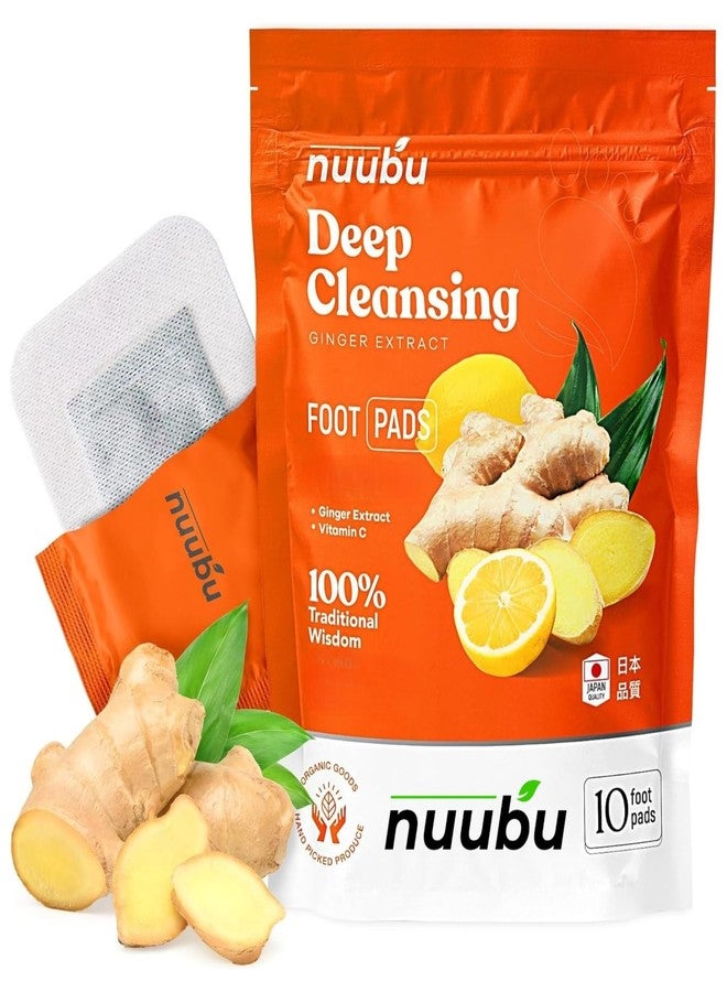 Nuubu | Ginger Foot Pads, Foot Care | Premium Japanese Organic Foot Pads with Ginger Powder (10 Pc) - Image 1