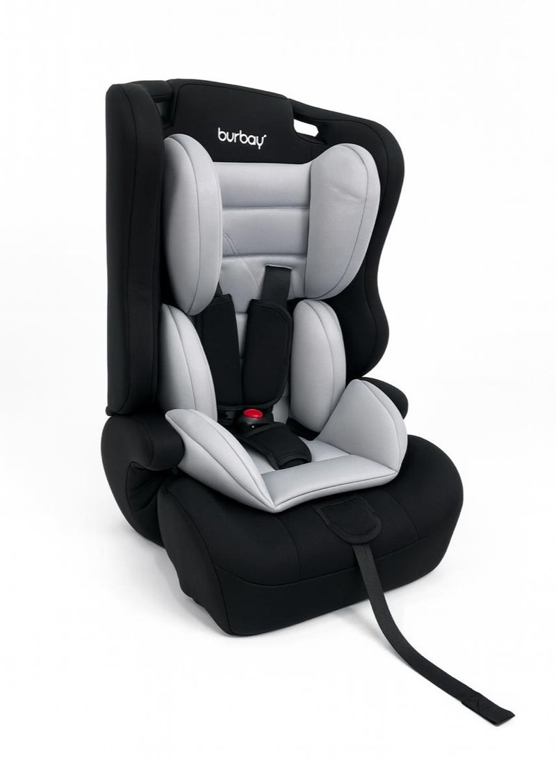 burbay Portable Padded Baby Car Seat with 3-Point Harness, Soft Washable Cover & Removable Carrier – Infant Travel Booster / Safety Seat - Image 4