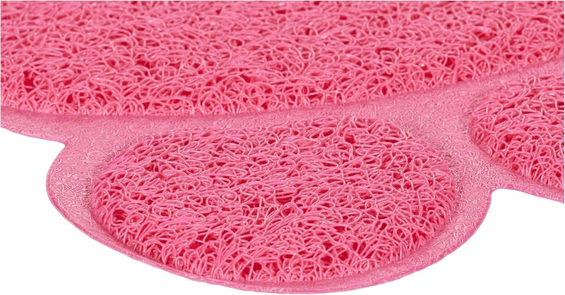 Trixie Repeated detach compatible build Cat Litter Tray Mat Paw Pvc 40 × 30 Cm Pink Surface safe - Image 3