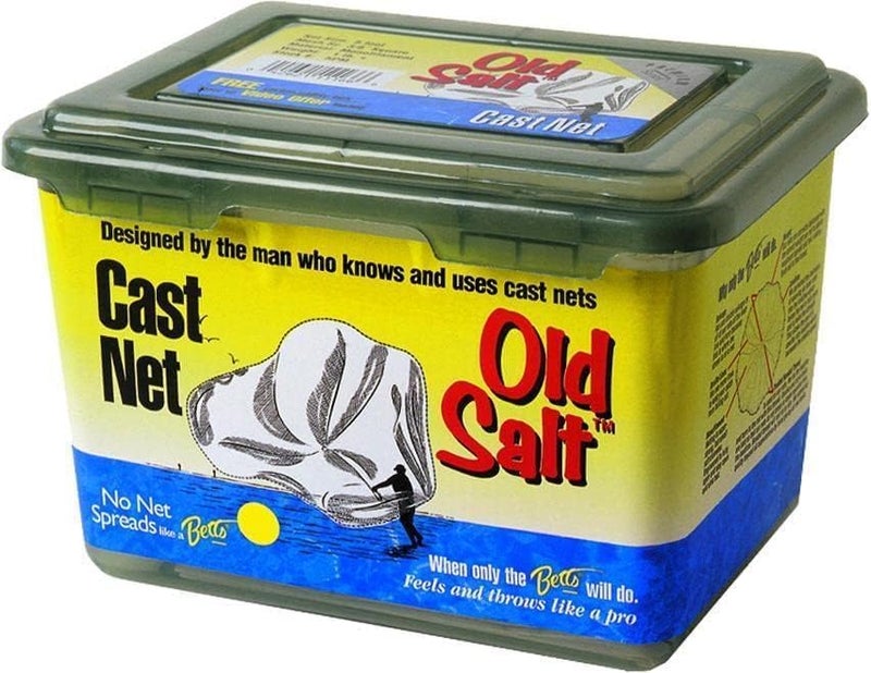 Betts Old Salt Premium Cast Net for Bait Fish with Utility Box (4-Feet x 3/8-Inch) - Image 2