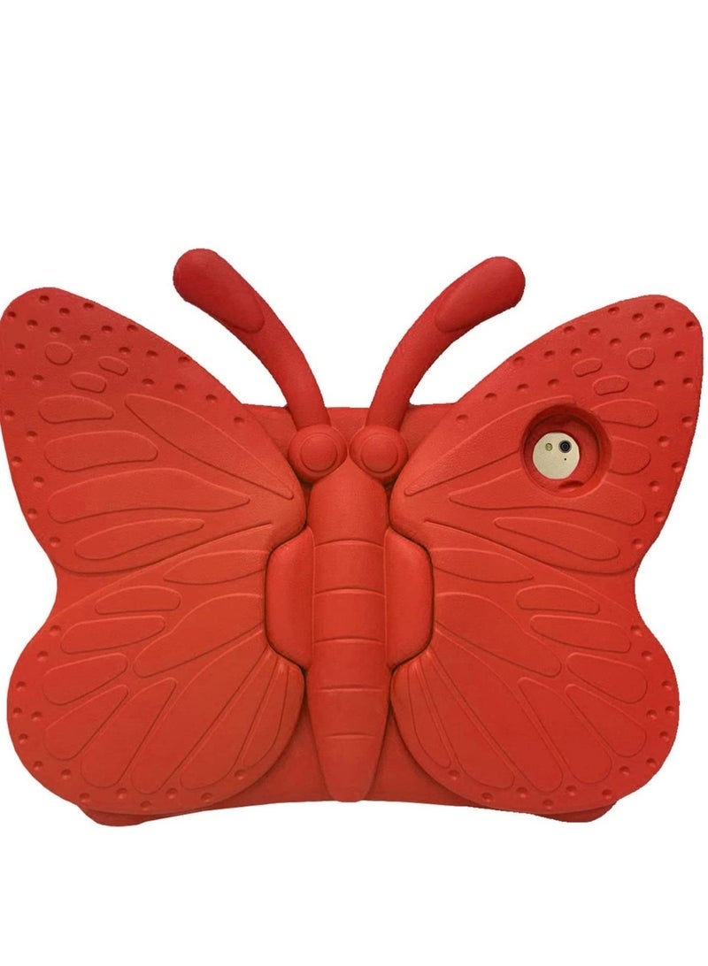 Gravity iPad case for Kids, Feitenn 3D Cartoon Butterfly Non-Toxic EVA Light Weight Kid Proof Shockproof case with Kickstand for ipad 5/ ipad 6 /ipad pro 9.7/ New iPad 2017 case ( Red) - Image 4