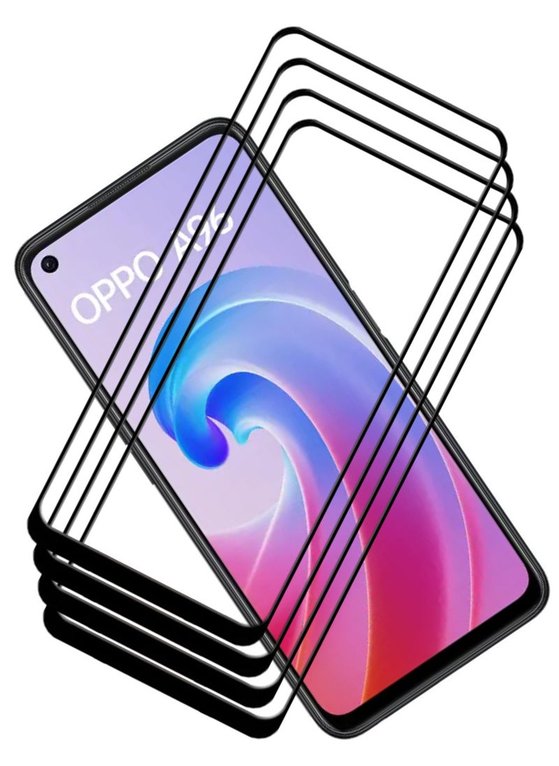 ACLIX 4 Pieces Antistatic ESD Dustproof Premium Quality High Definition Tempered Glass Screen Protector Designed For Oppo A96 - Image 1