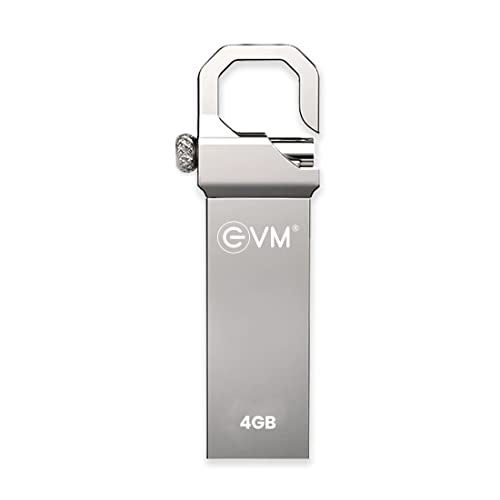 EVM EnStore 4GB USB 2.0 Durable Metal Flash Drive | Dependable 15MB/s Read| Rugged Metal Body | Seamless Plug & Play | Laptop Desktop Car Stereo Set-Top Box | 10 Years Warranty (EVMPD/4GB) - Image 1