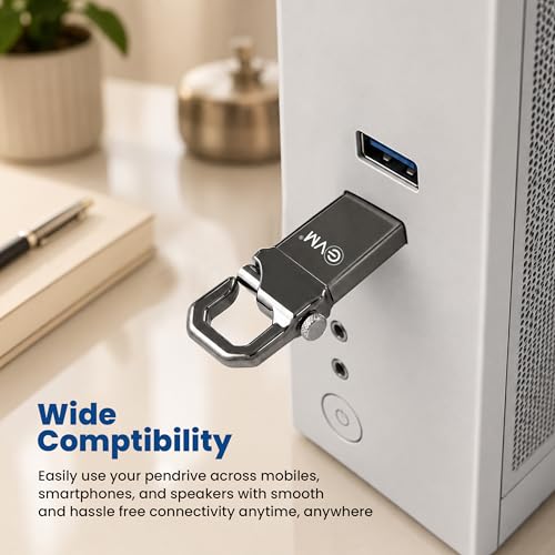 EVM EnStore 4GB USB 2.0 Durable Metal Flash Drive | Dependable 15MB/s Read| Rugged Metal Body | Seamless Plug & Play | Laptop Desktop Car Stereo Set-Top Box | 10 Years Warranty (EVMPD/4GB) - Image 5