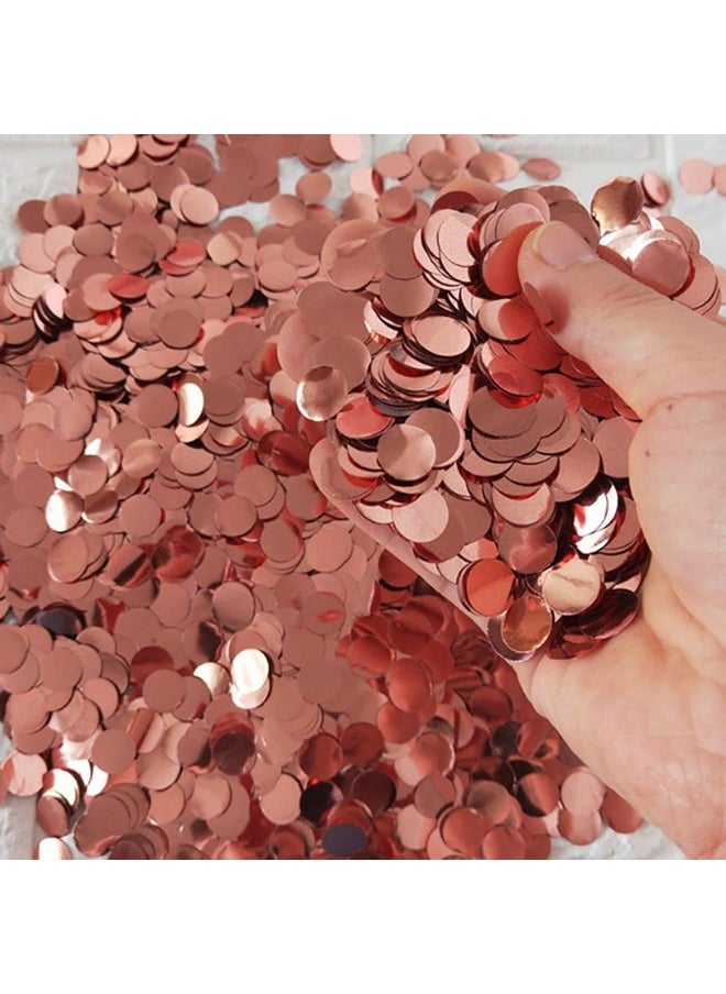 ZOOYOO ZOOYOO Orange Foil Confetti, Round Foil Glitter Table Confetti Dots, Sparkling for Wedding Birthday Party Decoration (1.76 OZ, 1.5 cm)  - Image 3