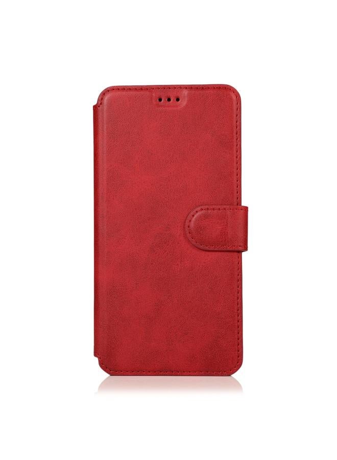 زبون جراب لهاتف iPhone 12 / 12 Pro مصنوع من جلد العجل مع مشبك مغناطيسي وغطاء جلدي أفقي قابل للطي مع حامل وفتحات للبطاقات ومحفظة وإطار للصور - Image 2