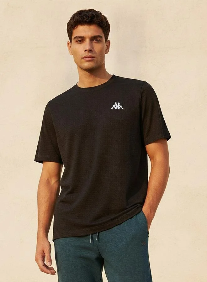 Kappa Kappa 2 Way Stretch Textured Performance T shirt