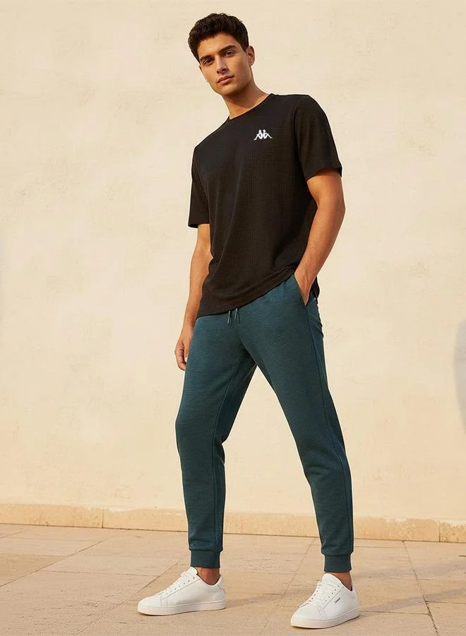 Kappa BLACK Kappa 2 Way Stretch Textured Performance T shirt for Men | Best Price UAE