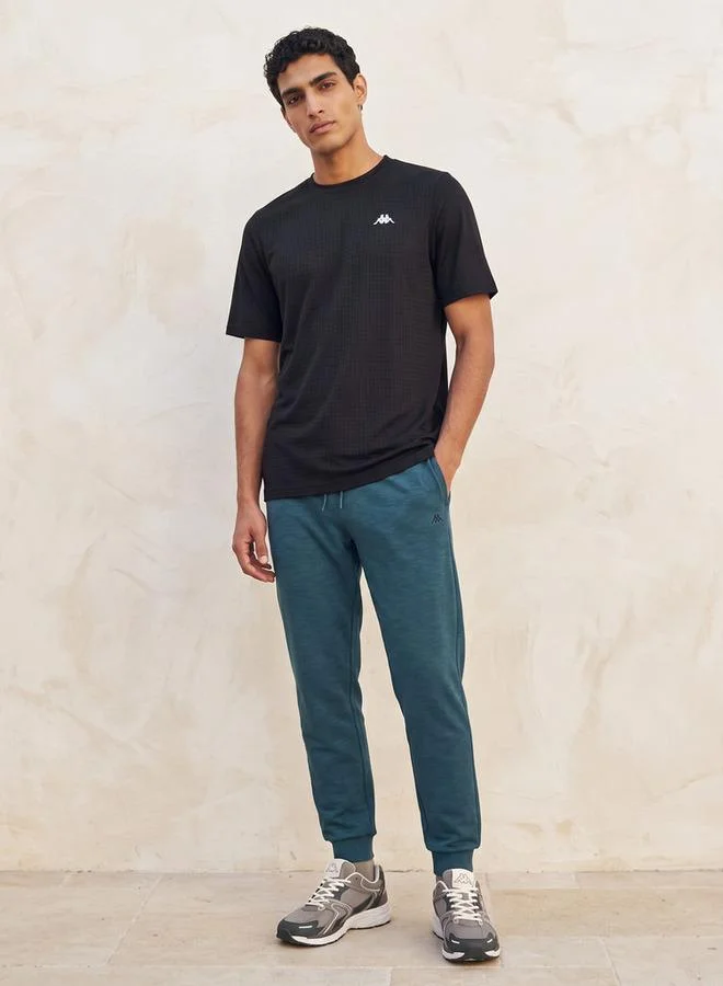 Kappa BLACK Kappa 2 Way Stretch Textured Performance T shirt for Men | Best Price UAE