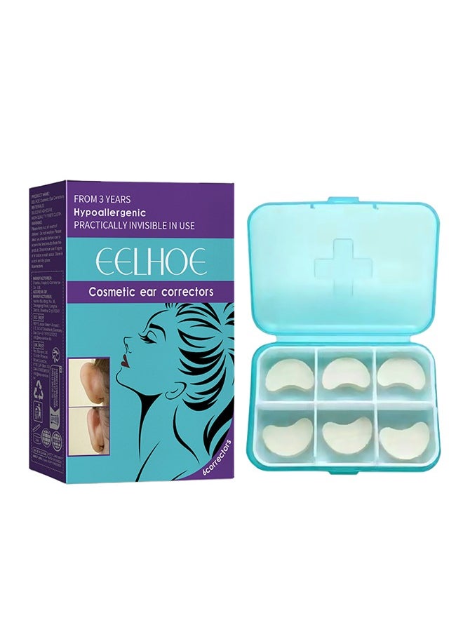 EELHOE - Cosmetic Ear Correctors 6 Count, Waterproof Ear Correction Patches, Ear Correction for Prominent Protruding Ears, Discreet Protruding Ear Care Products for Unisex Use - Image 1