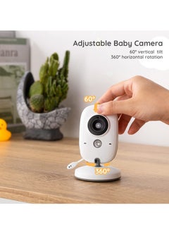 KASTWAVE Baby Monitor Wireless Video Baby Monitor with Camera 3.2'' HD Screen  Night Vision Two-Way Talk Feeding Reminder  - Image 5
