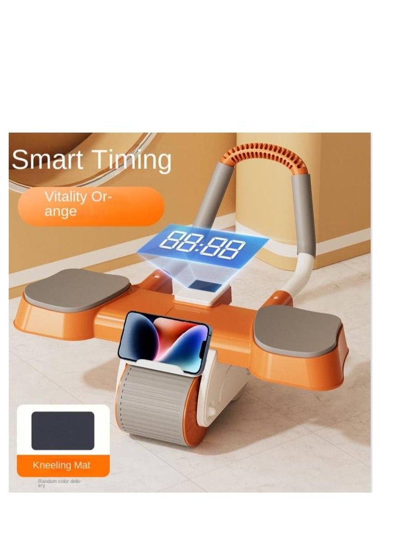 Y&D 2 and 1 Smart Ab Wheel Built-in Chip Accurate Recording  Automatic Rebound Abs Workout Equipment Good Stability Free Thickened Pads Not Hurting the Knees - Image 1