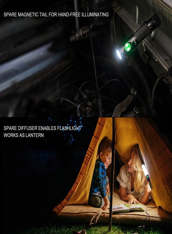 sofirn SC31 Pro Rechargeable EDC Flashlight, Super Bright 2000 Lumens Pocket Flashlight with SST40 6500K LED, Andruril 2 UI, Water Resistant LED Light with Diffuser Magnetic Tail Cap, for Camping - Image 2