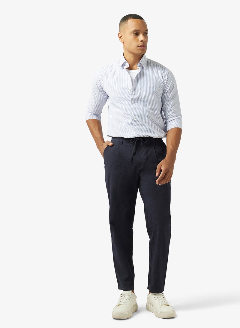 Robert Wood Mens Shirt Thick Stripe Formal Shirt - Image 4