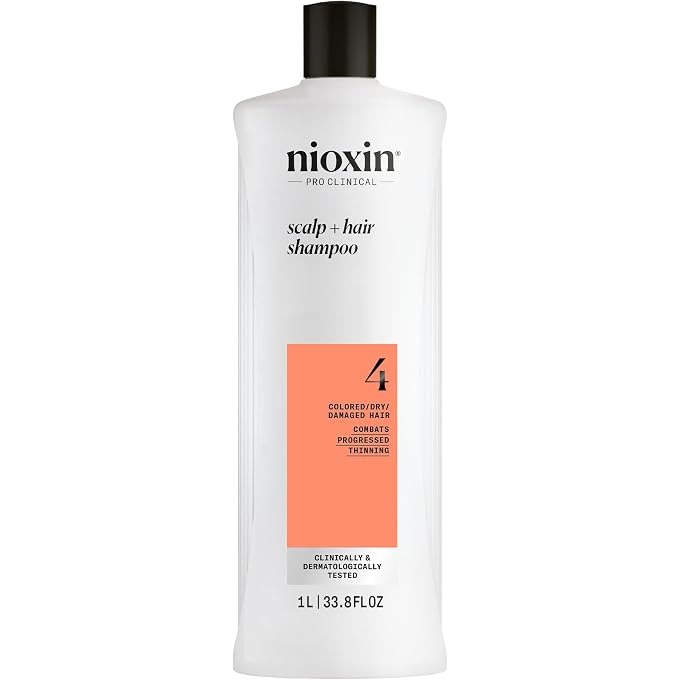Nioxin System 4 Cleanser For Fine Chemically Enhanced Noticeably Thinning Hair for Unisex 33.8 oz - Image 1