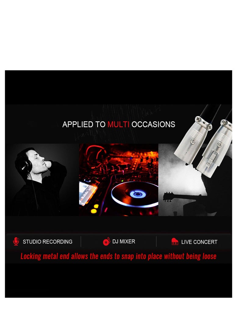 Captaintech 10 Pieces 3 Pin XLR Male Female Microphone Audio Cable Connector, 5 Male and 5 Female XLR Mic Snake Plug, Microphone Audio Socket for High Conductivity and Ultra-Low Noise - Image 3