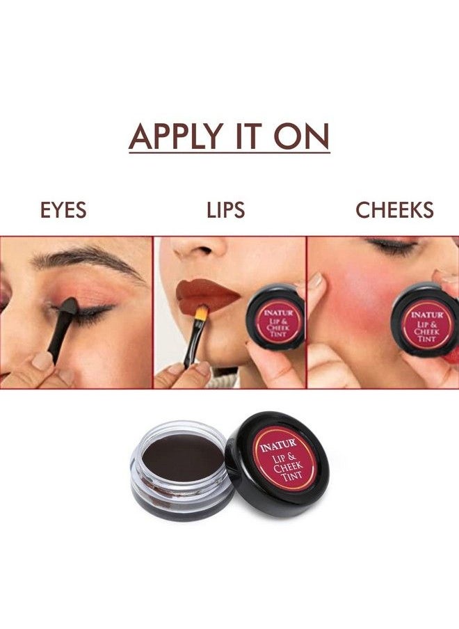 INATUR Mocha Lip & Cheek Tint 4G Natural And Organic Vegan And Crueltyfree Hydrates And Nourishes Dry Lips Longlasting Water Proof  - Image 5