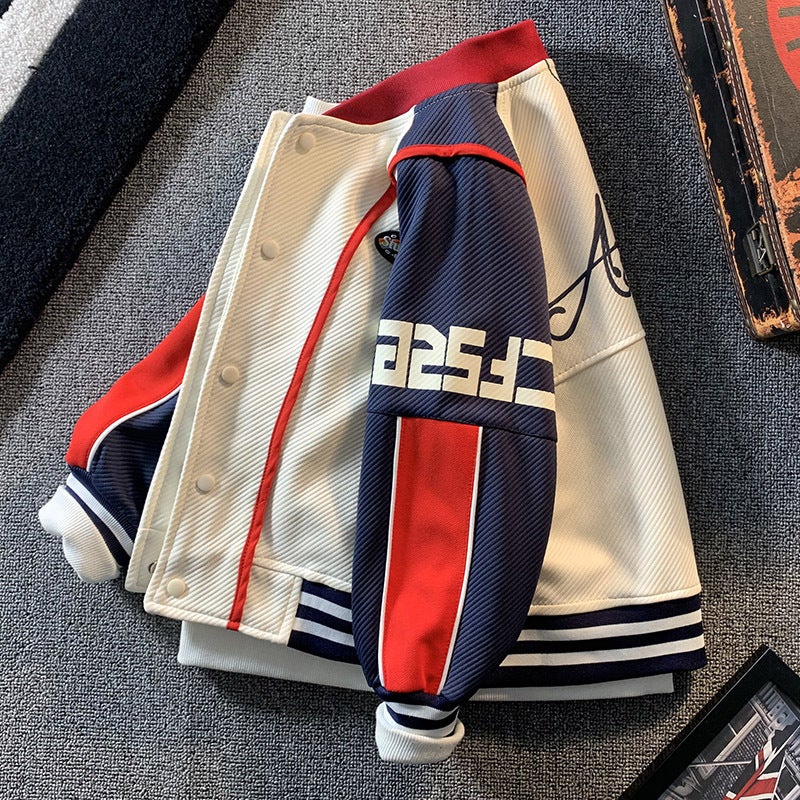 Boys' Jacket Baseball Jacket Spring For Older Children Quilted Children'S Clothing Children'S Styles - Image 5