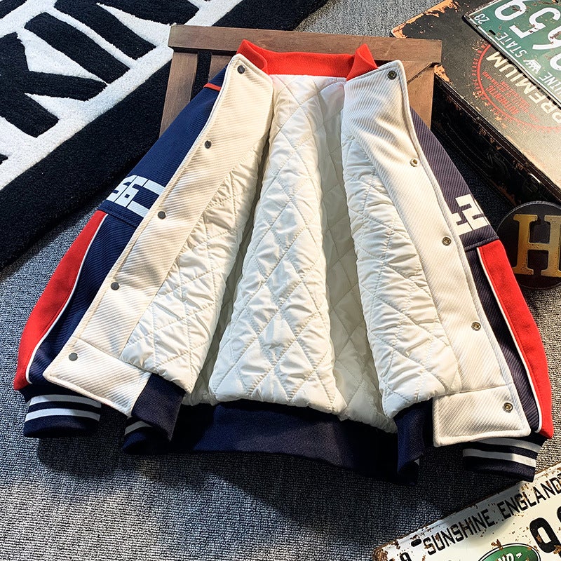 Boys' Jacket Baseball Jacket Spring For Older Children Quilted Children'S Clothing Children'S Styles - Image 3