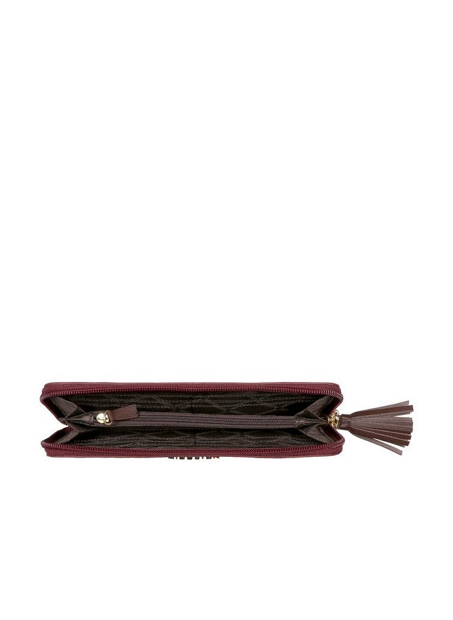 Hidesign Hidesign Leather Womens Ee Morocco Wi Rf Medium Marsala/Brown Zip Around, Wallet  - Image 4