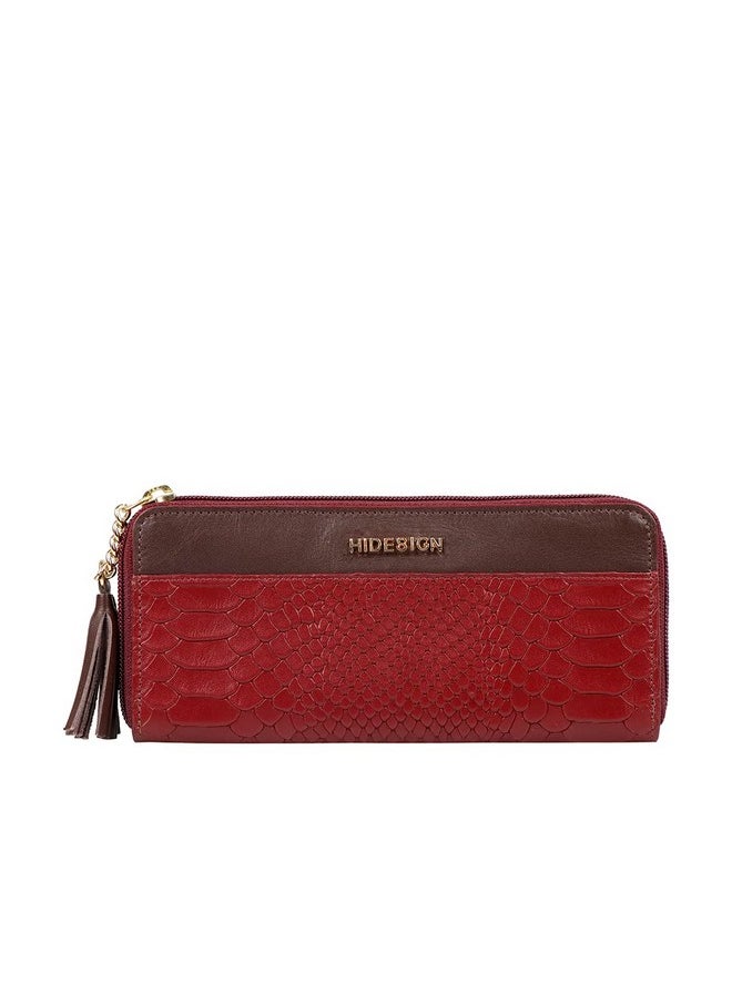 Hidesign Hidesign Leather Womens Ee Morocco Wi Rf Medium Marsala/Brown Zip Around, Wallet  - Image 1