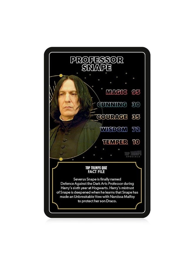 Top Trumps لعبة بطاقات توب ترومب هاري بوتر هوغوورتس - ألعاب عائلية للأطفال والبالغين - ألعاب تعليمية - ألعاب بطاقات للأطفال لعدد 2 لاعبين وأكثر - ألعاب حروب الأطفال - حروب بطاقات - للأطفال من 6 سنوات فما فوق - Image 1