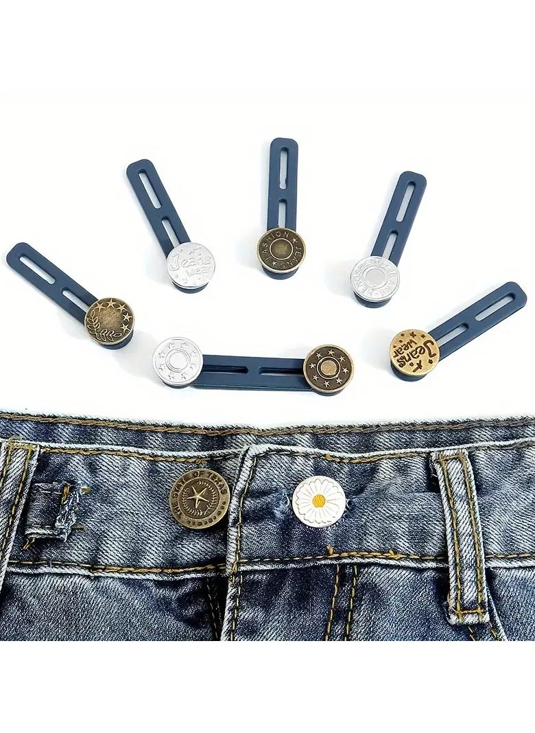 A set of pants button expanders - easy to use without the need for sewing - random shapes